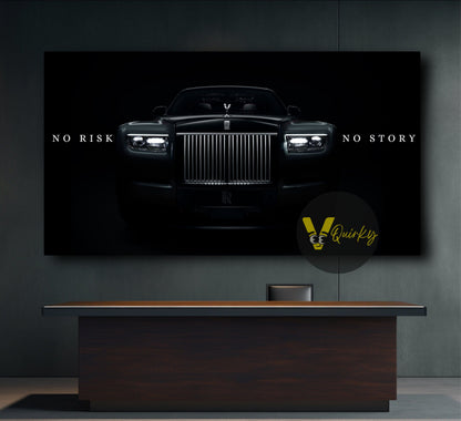 Rolls-Royce No Risk No Story Canvas Painting