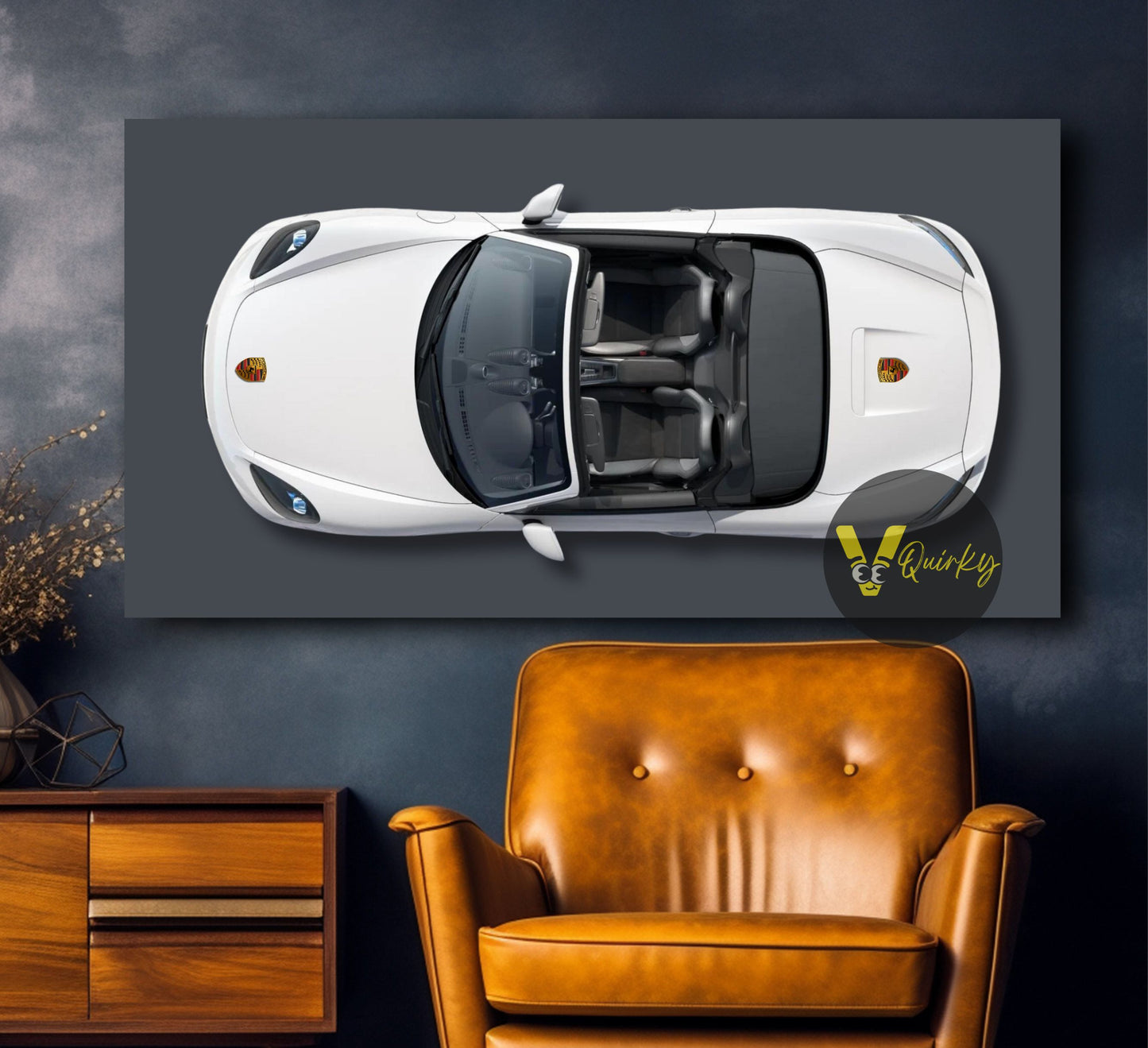 Convertible Porsche Canvas Painting