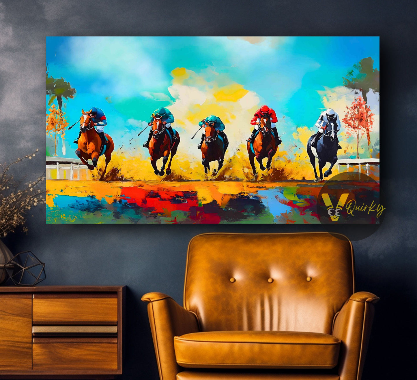 Running Horses Canvas Painting