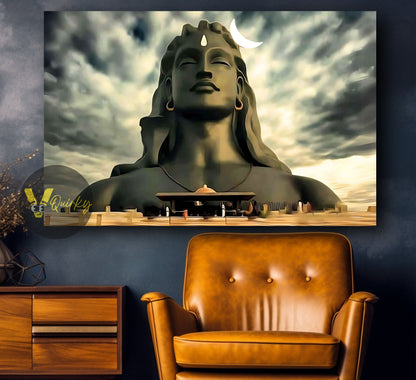 Adiyogi Shiv Ji Canvas Painting