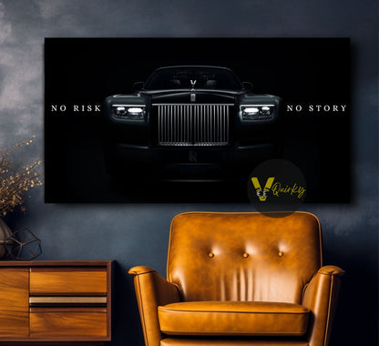 Rolls-Royce No Risk No Story Canvas Painting