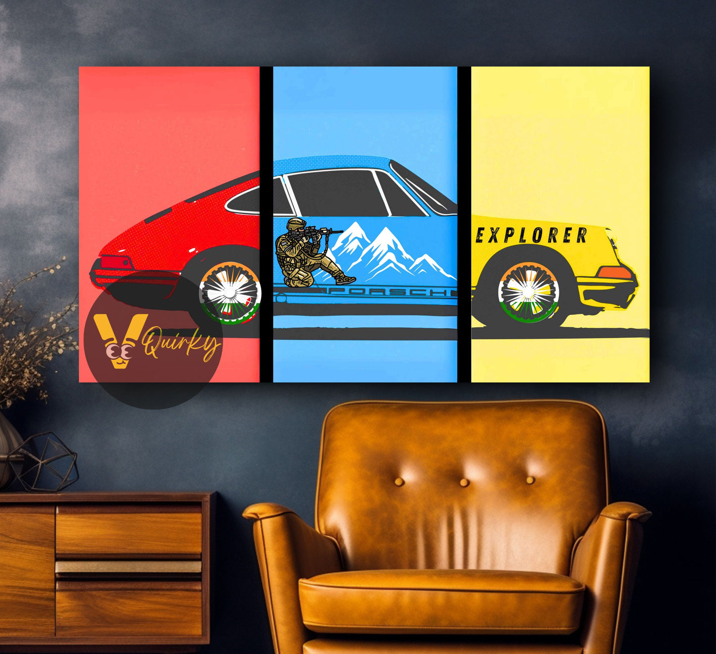 Porsche Horizontal Canvas Painting