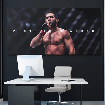 Islam Makhachev UFC Prove Them Wrong Canvas Painting