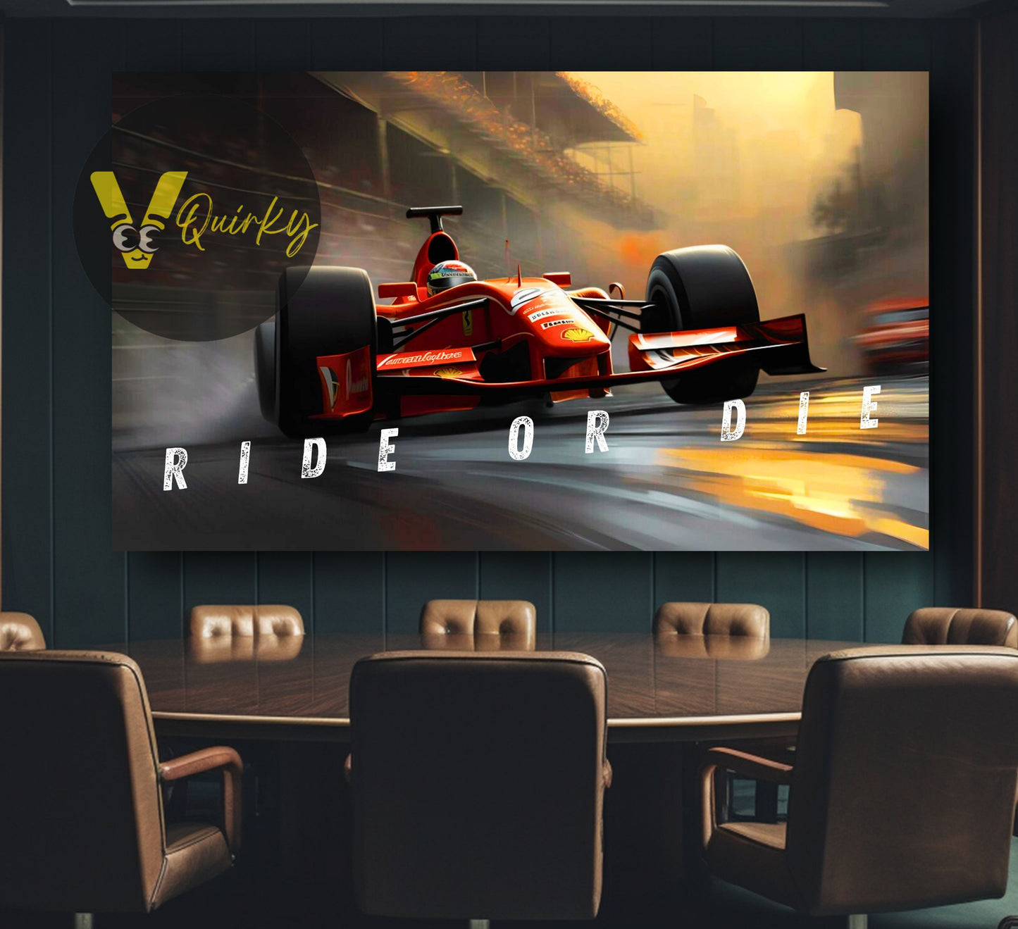 Ride Or Die F1 Horizontal Canvas Painting