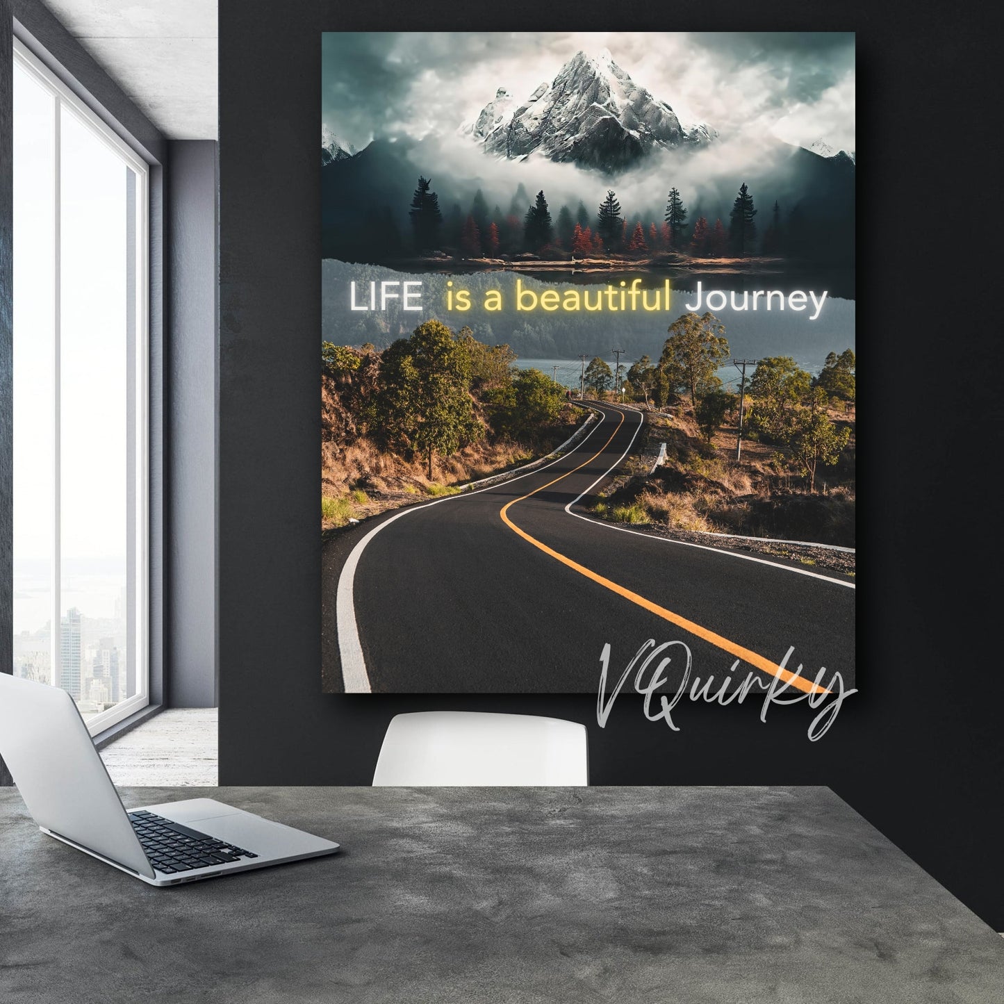 Life is a Beautiful Journey Canvas Painting