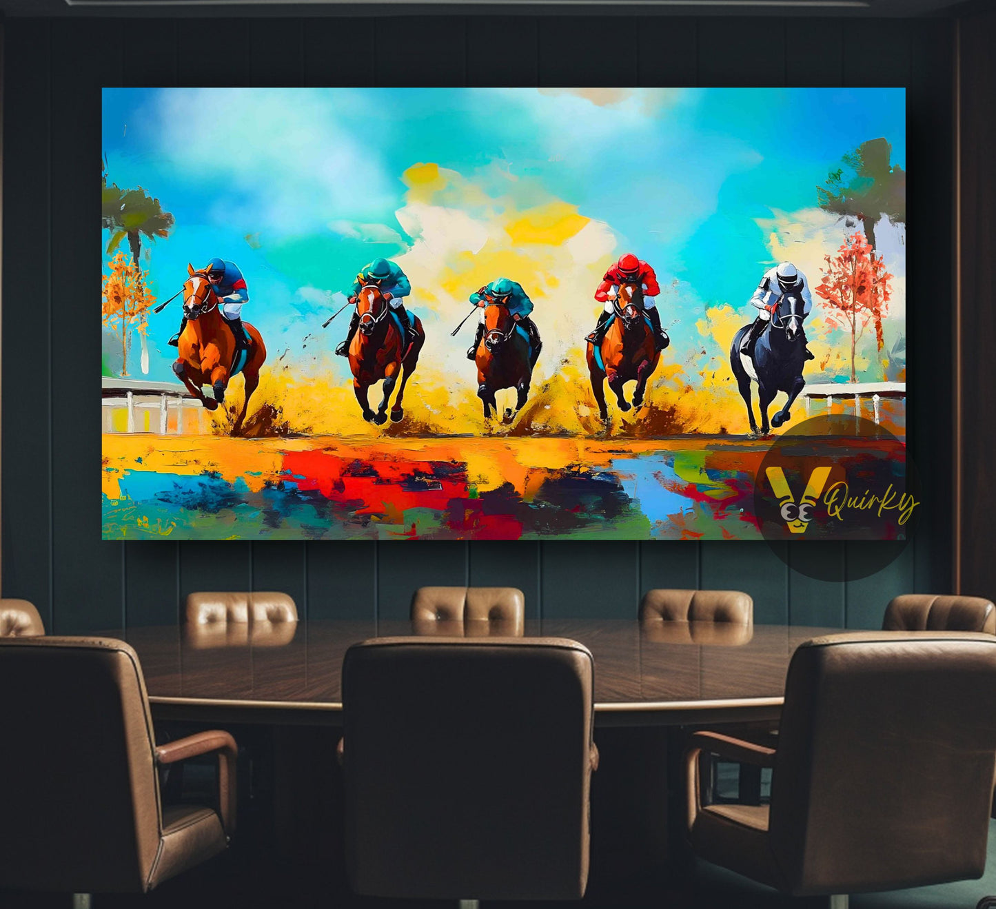 Running Horses Canvas Painting