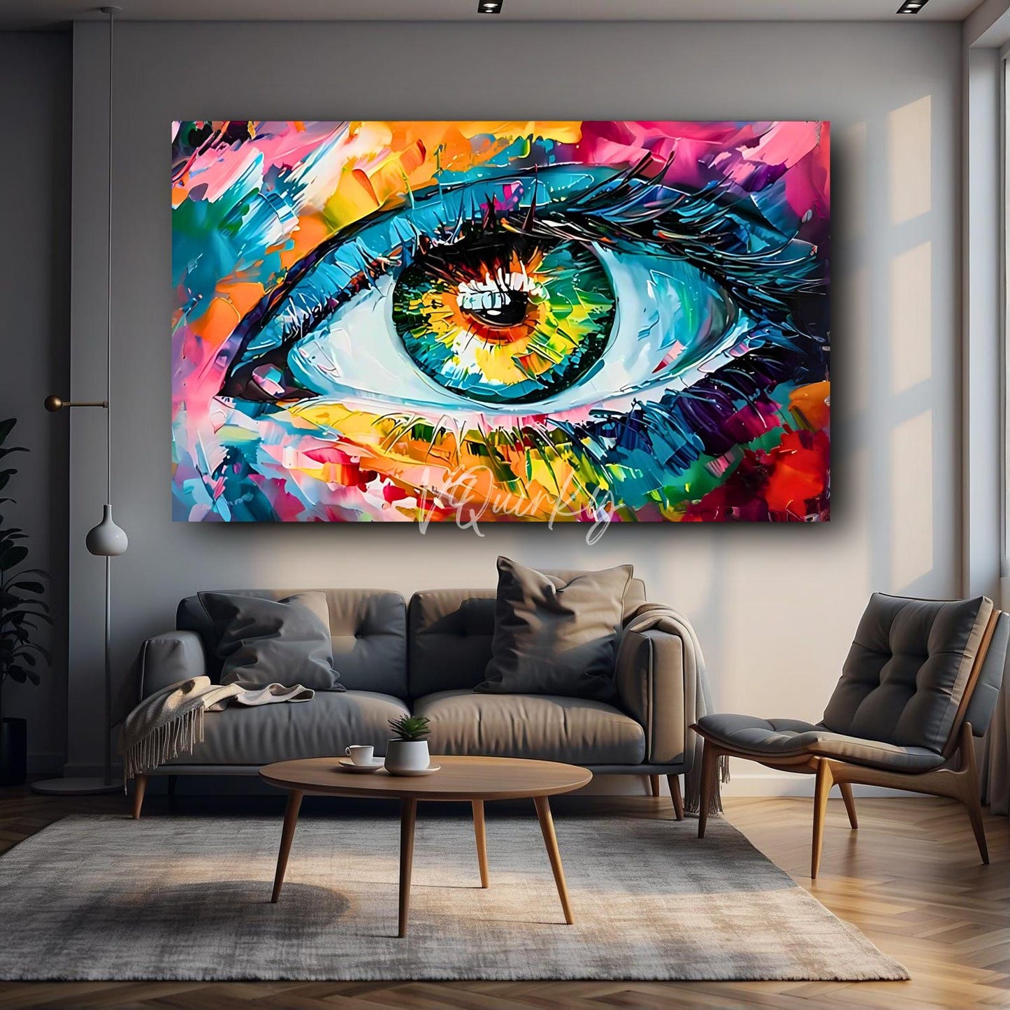 Vibrant Eye Canvas Painting