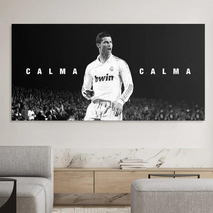 Cristiano Ronaldo Calma Calma Canvas Painting
