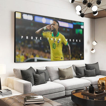 Neymar Prove Them Wrong Canvas Painting