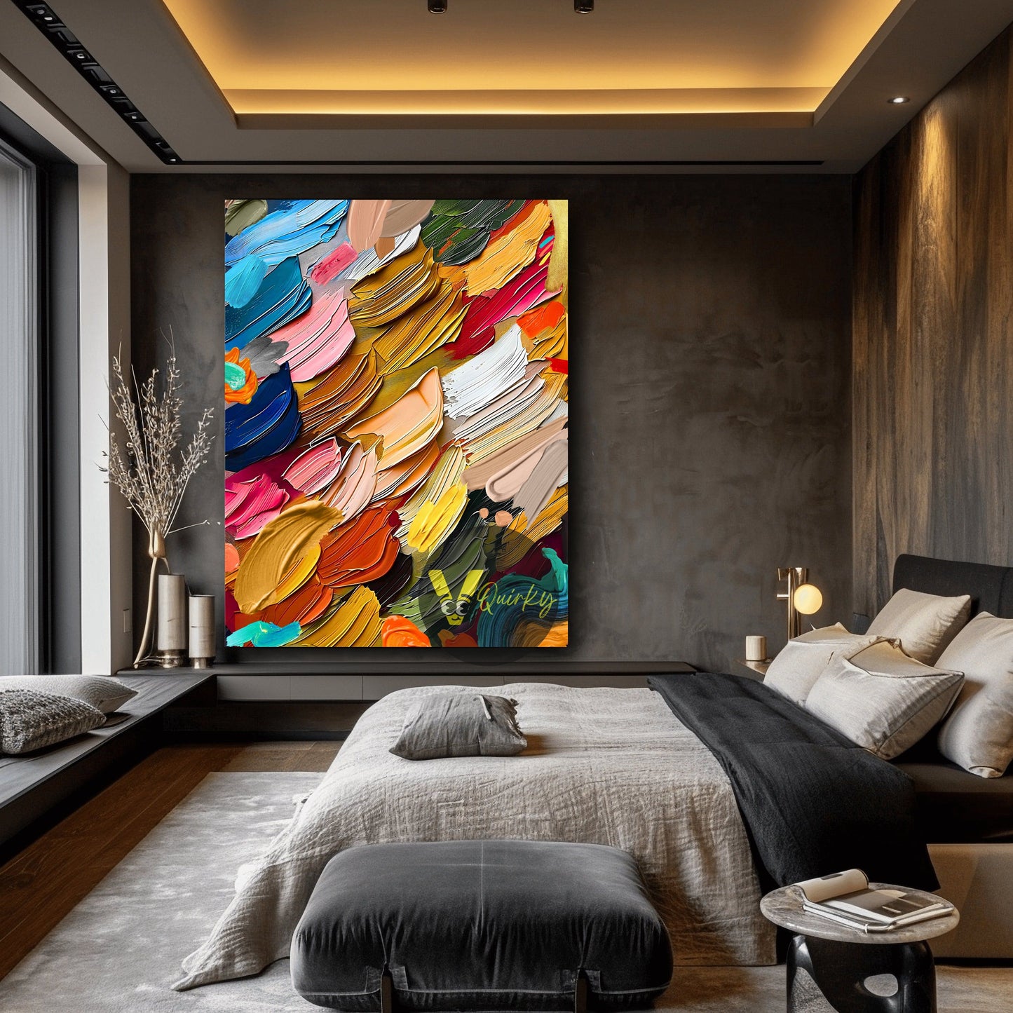 Abstract Paint 3d Art Canvas Painting