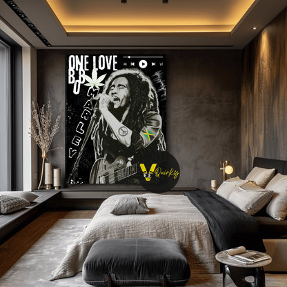 Bob Marley One Love Canvas Painting