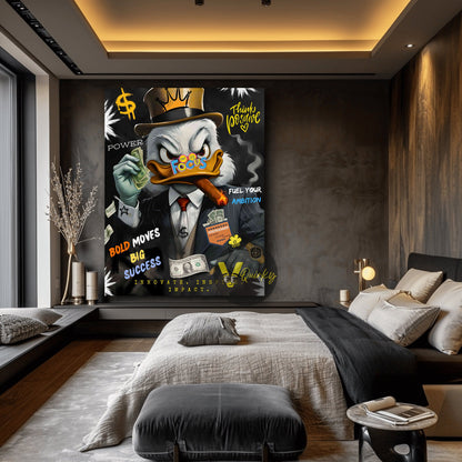 Donald Duck Motivation Canvas Painting