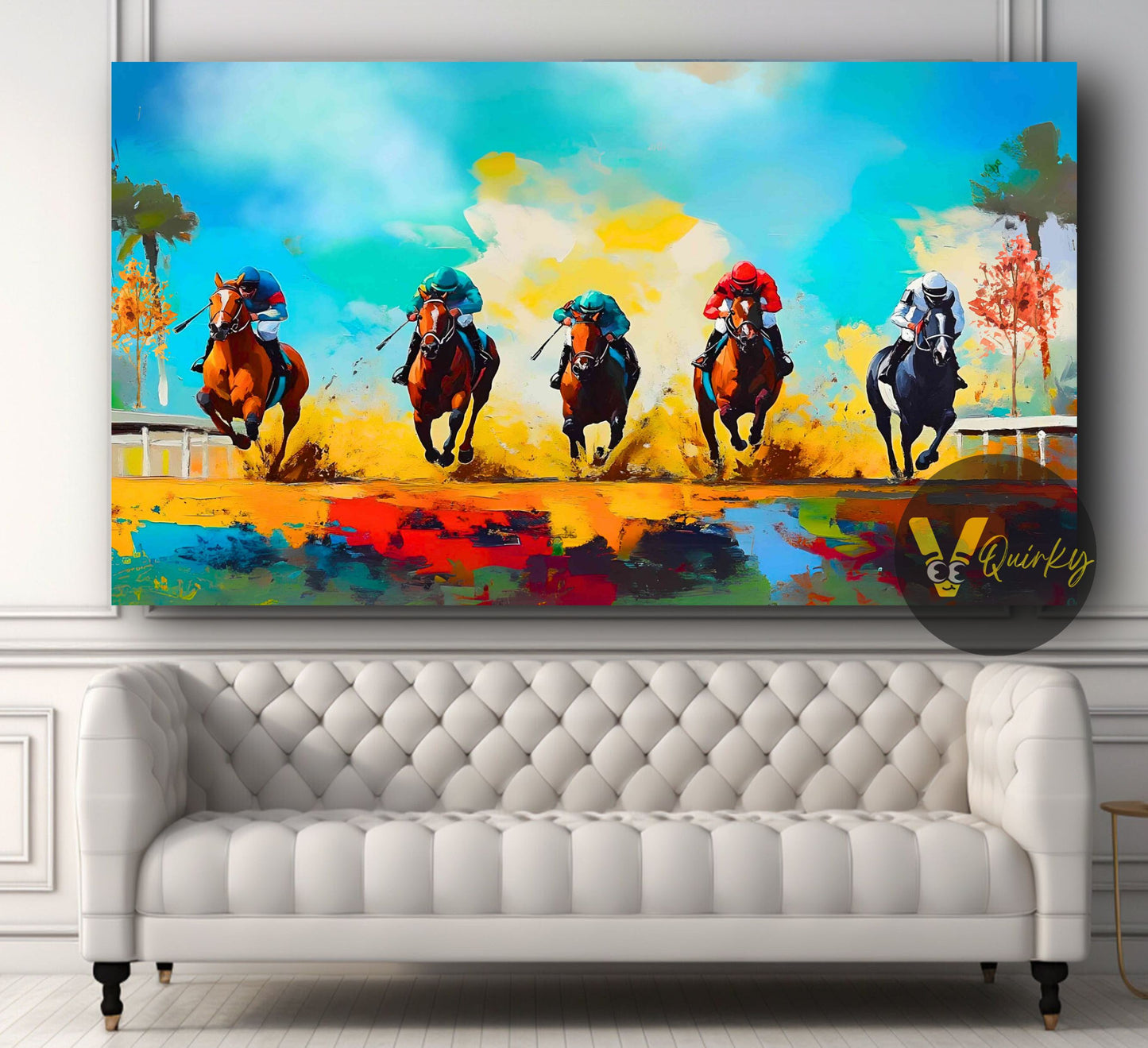 Running Horses Canvas Painting