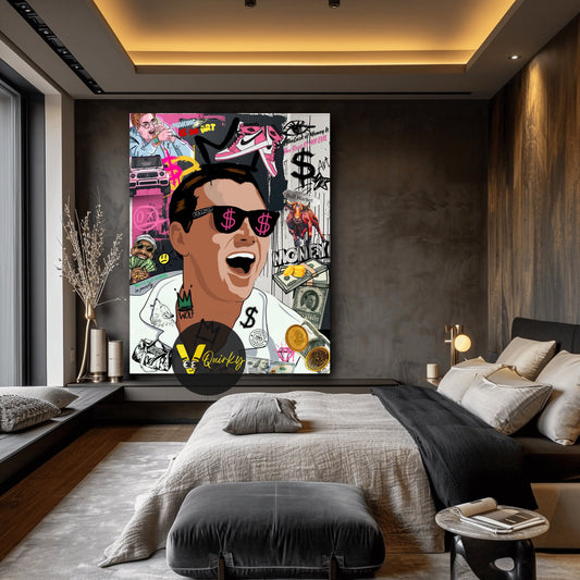 Leonardo The Wolf Of Wall Street Canvas Painting