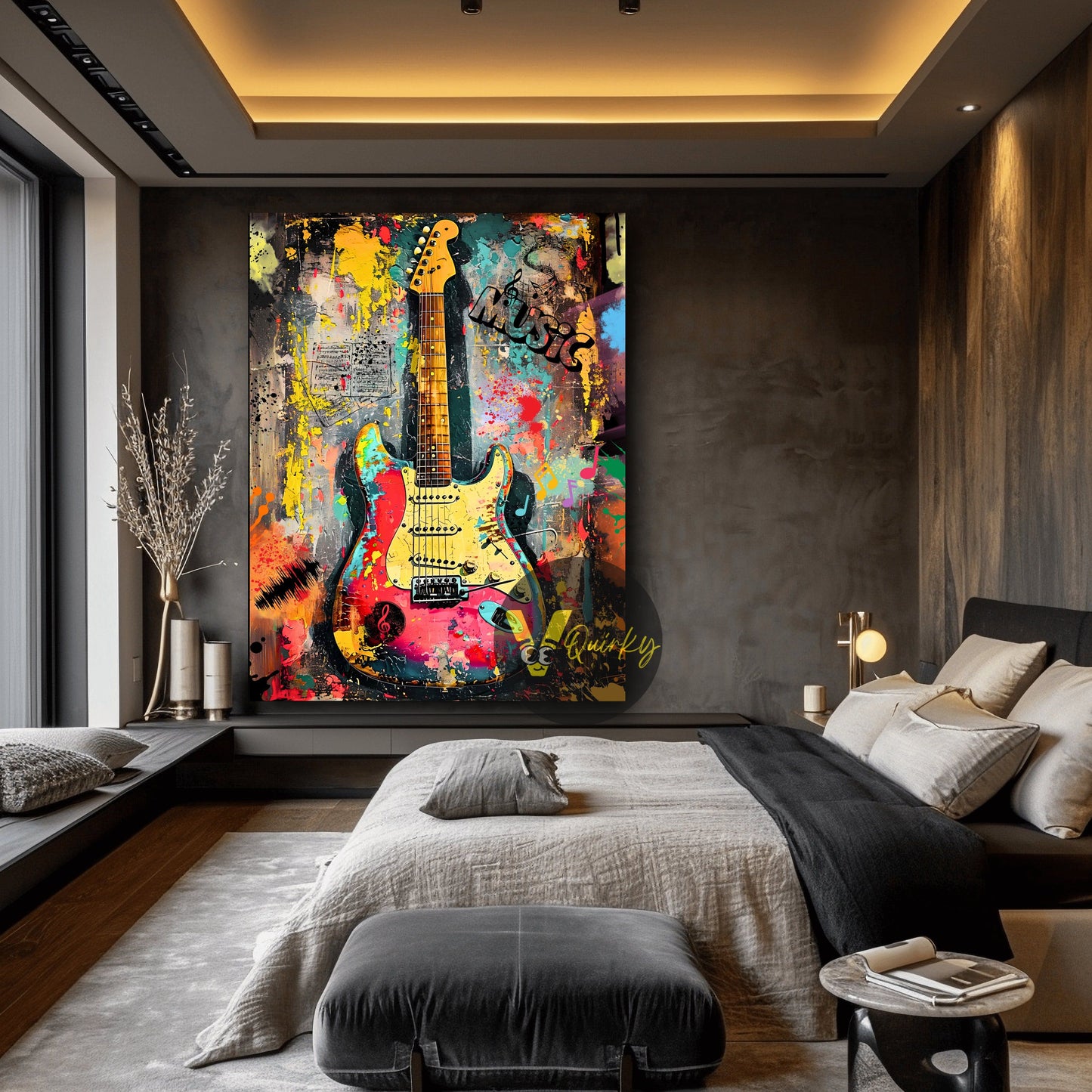 Guitar Music Canvas Painting