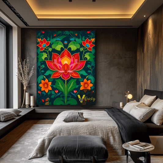 Lotus Vastu  Canvas Painting