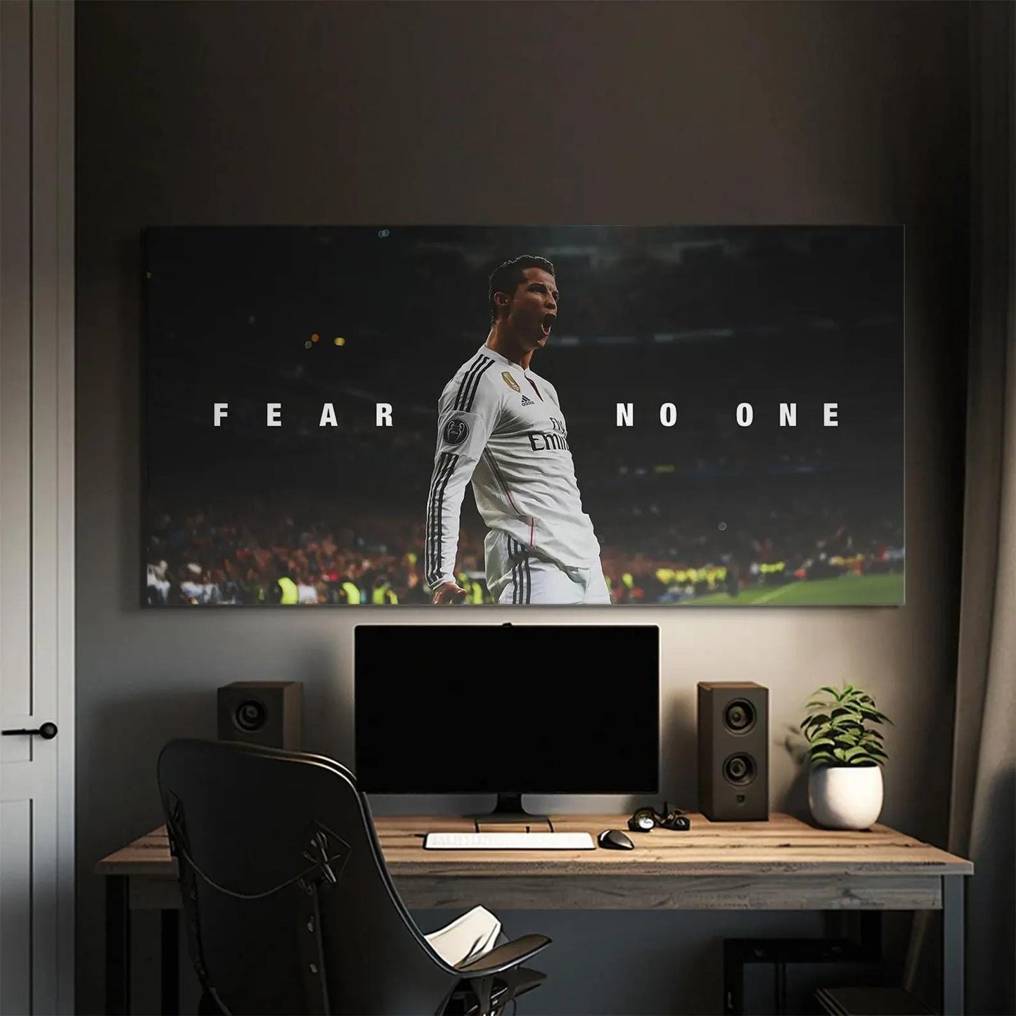 Cristiano Ronaldo Fear No One Canvas Painting