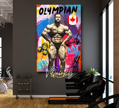 Chris Bumstead (CBum) Olympian Canvas Painting