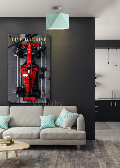 F1 Live to Drive Canvas Painting