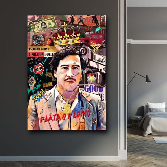 Pablo Escobar Narcos Canvas Painting