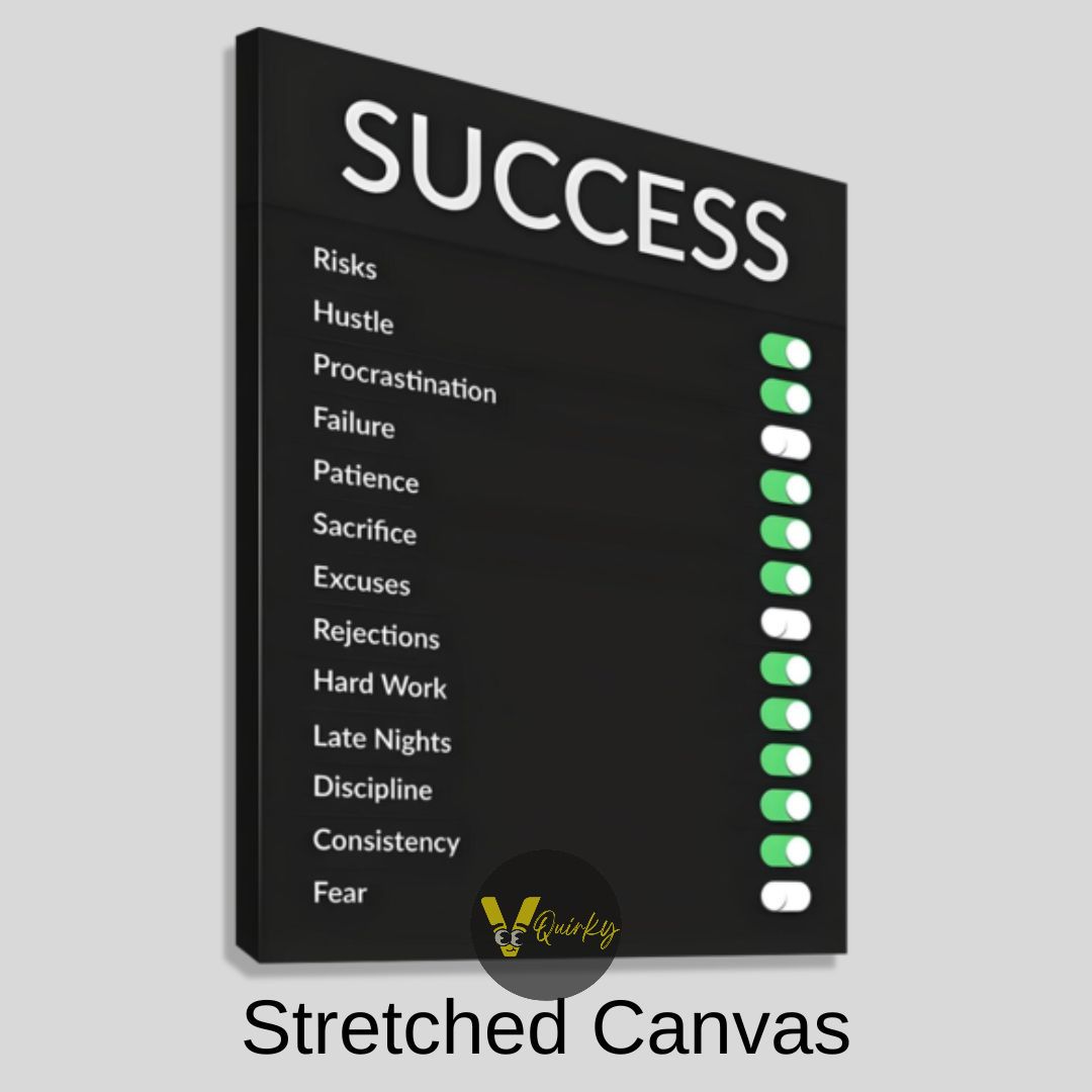 SUCCESS Canvas Painting – VQuirky