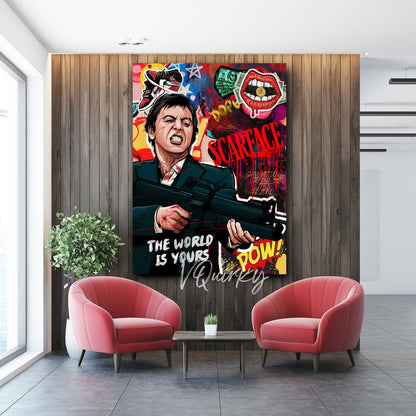 SCARFACE Say Hello To My Little Friend Canvas Painting