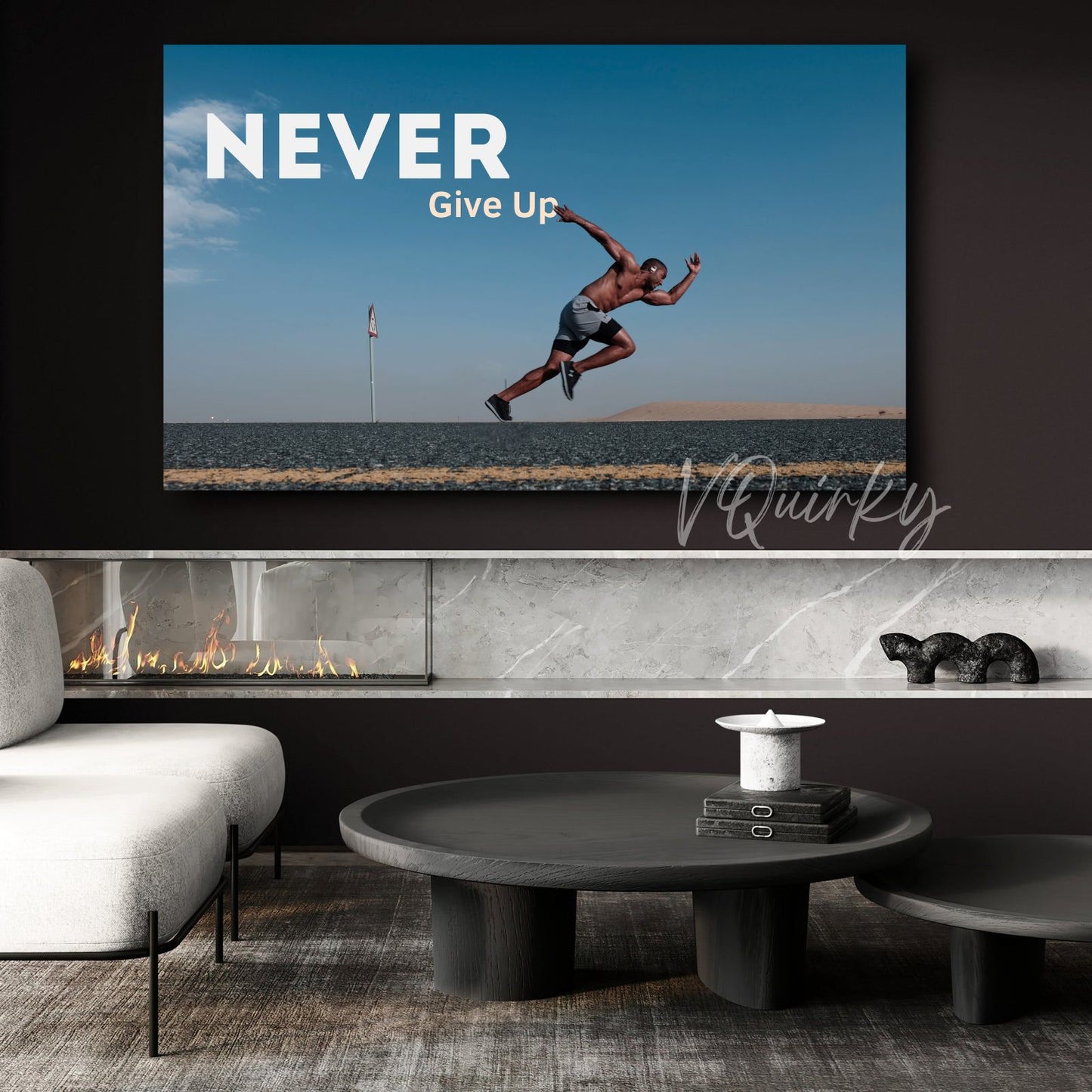 Never Give Up Canvas Painting