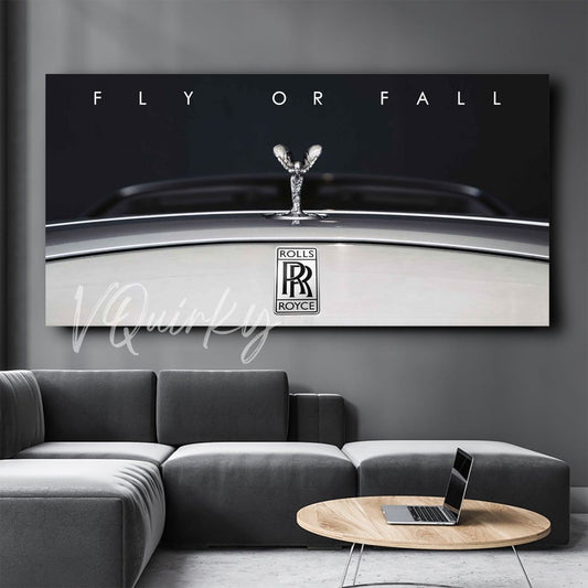 Rolls-Royce Fly or Fall Canvas Painting