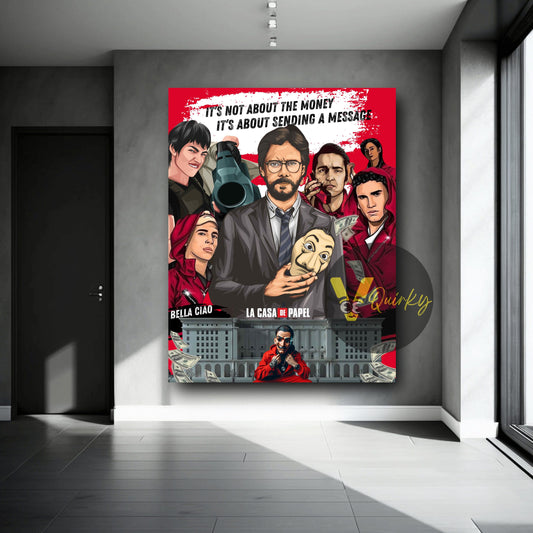 Money Heist (La Casa De Papel ) Canvas Painting