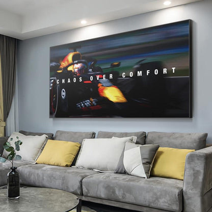 Chaos Over Comfort F1 Canvas Painting