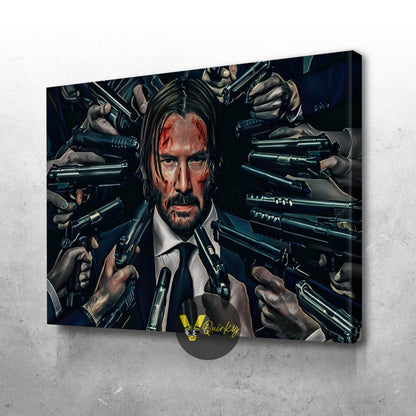 John Wick (Keanu Reeves) Canvas Painting