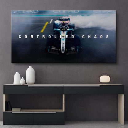 Controlled Chaos F1 Canvas Painting