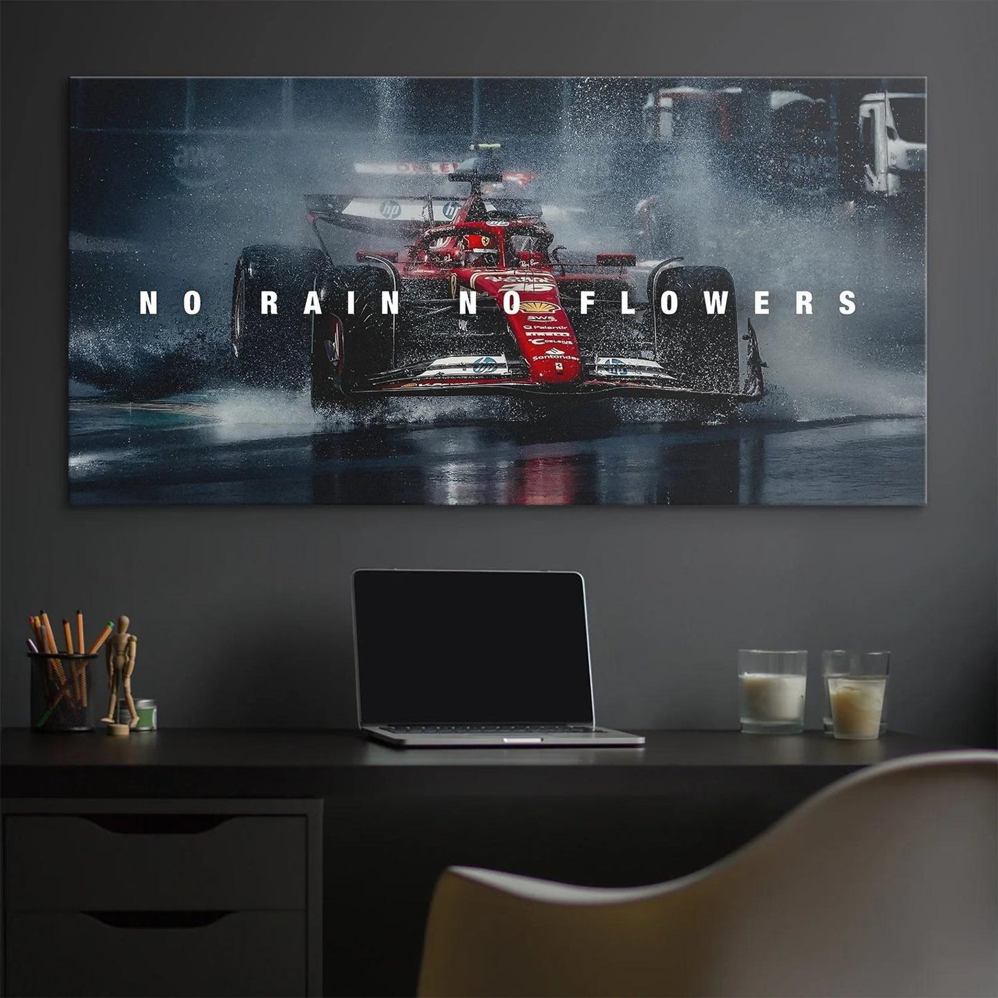 No Rain No Flowers F1 Canvas Painting